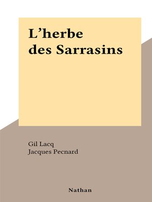 cover image of L'herbe des Sarrasins